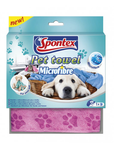 Spontex Pet Towel Ręcznik z mikrofibry dla psa i kota