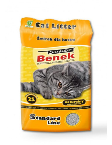 CERTECH Super BENEK Standard Naturalny - żwirek dla kotów zbrylający