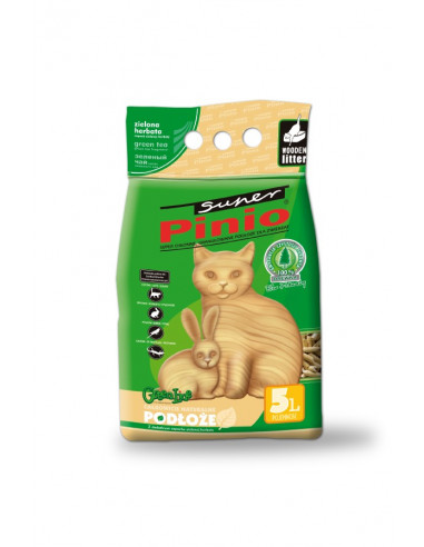 CERTECH Super PINIO Pellet Zielona Herbata - żwirek dla kotów drewniany niezbrylający